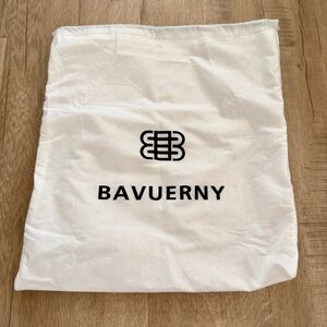 Bavuerny White Cotton Drawstring  Dust Bag 14.5” X 13”